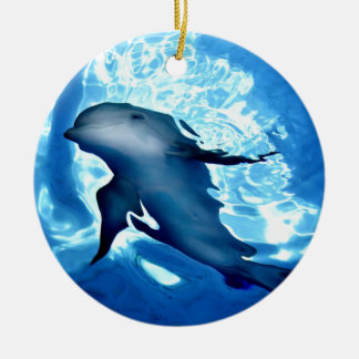 Mystical Dolphin.jpg Ceramic Ornament
