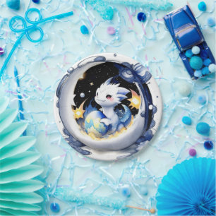 Mystical Dragon Baby Shower Paper Plate