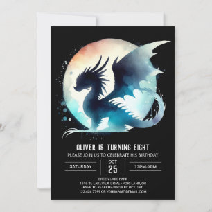 Mystical Dragon Birthday Digital Invitation