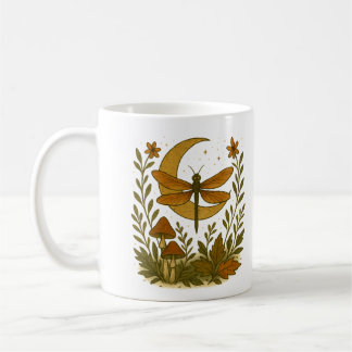 Mystical Dragonfly Moon Mug – Celestial Woodland