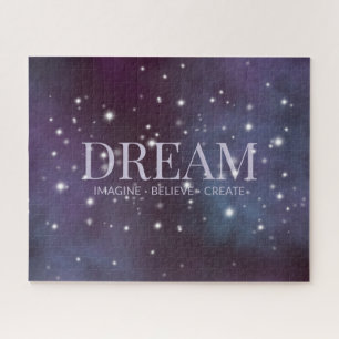 Mystical Dream Dusty Violet Jigsaw Puzzle