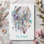 Mystical Dreamcatcher Fairy iPad Mini Cover<br><div class="desc">This mystical iPad cover has an enchanting dreamcatcher featuring a lovely fairy,  flowers,  feathers and delicate foliage.  Personalized with your name,  this magical case is sure to have a calming vibe for your iPad. You can change font and text colour if you wish by clicking "Edit Using Design Tool".</div>