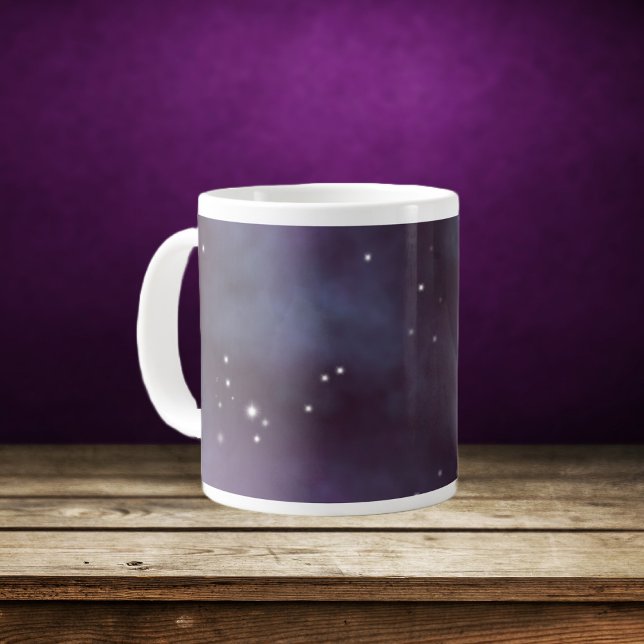 Mystical Dusty Violet Galaxy Large Coffee Mug (Creator Uploaded)