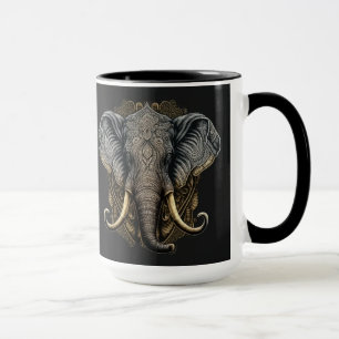 Mystical Elephant Watercolor Mug