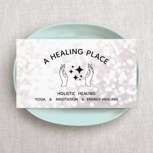 Mystical Energy Healer Carte de visite à deux main