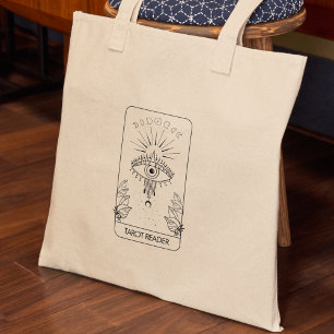 Mystical Evil Eye Celestial Tarot Holographic  Tote Bag