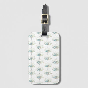 Mystical Eye Magical Boho Colourful Pastel Rainbow Luggage Tag