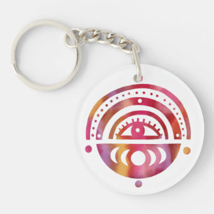 Mystical Eye Magique Elegant Boho Aquarelle