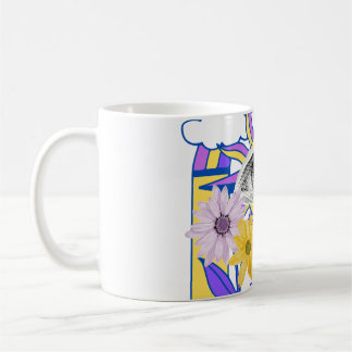 Mystical Eye Rainbow Arch Colourful Floral Boho Coffee Mug