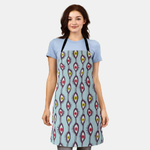 Mystical Eyes Colourful Psychedelic Pattern Apron