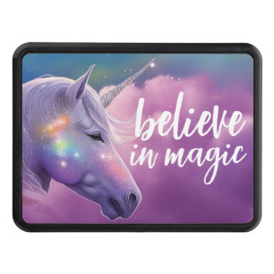 Mystical Fantasy Believe Unicorn Nonbinary Truck Trailer Hitch Cover