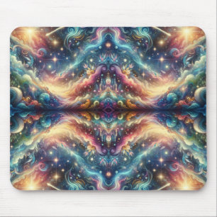 Mystical Fantasy Colourful Celestial Faraway Castl Mouse Pad