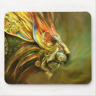 Mystical Fantasy Lion's Head Profile Mouse Pad