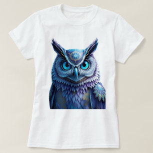 Mystical Fantasy Owl T-Shirt   Spiritual Mandala
