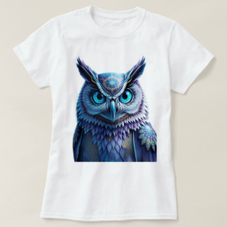 Mystical Fantasy Owl T-Shirt | Spiritual Mandala