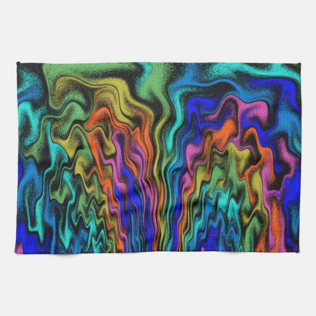 Mystical Flames Kitchen Towel (Horizontal)