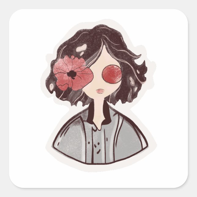 Mystical Flower Child Sticker (Front)