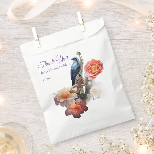 Mystical Flowers of the Supernatural Realm  Favour Bag (Clipped)