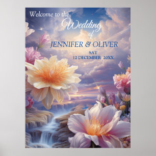 Mystical Flowers of the Supernatural Realm Poster