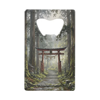 Mystical forest and torii gate that symbolizes it