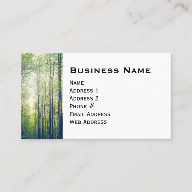 Mystical forest business card (Front)
