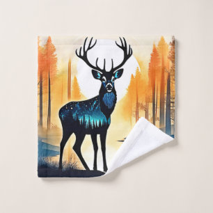 Mystical Forest Deer Bath Towel Set