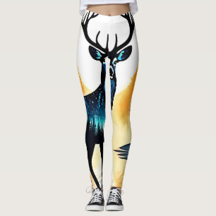 Mystical Forest Deer Leggings