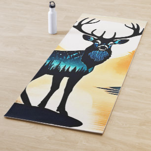 Mystical Forest Deer Yoga Mat