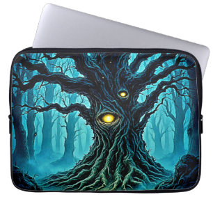 Mystical Forest Eye Tree Art Laptop Sleeve