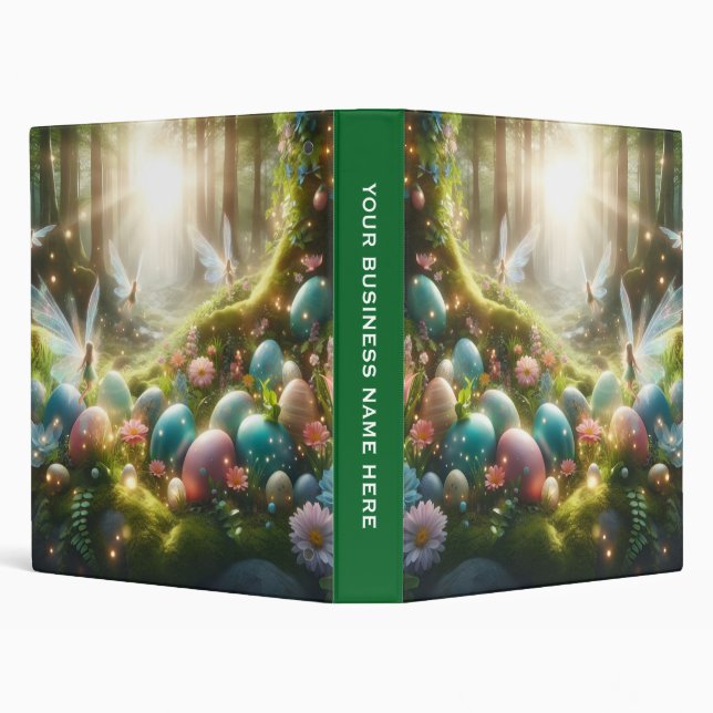 Mystical Forest Fairy Magical Spring Eggs Binder (Background)