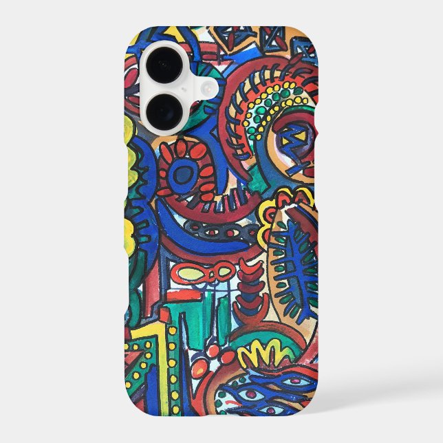 Mystical Forest-Hand Painted Abstract Art (Verso)