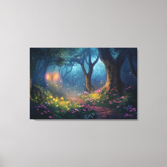 Mystical Forest Pathway Canvas Print (Front)
