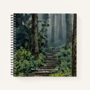 Mystical Forest Woodlands Aurelius Quote Journal