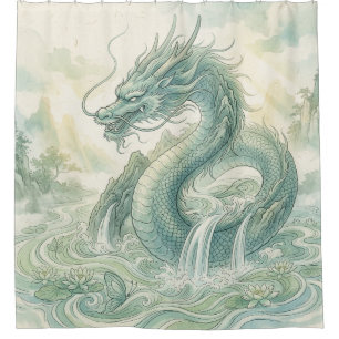 Mystical Fox Dragon Watercolor Art (2)