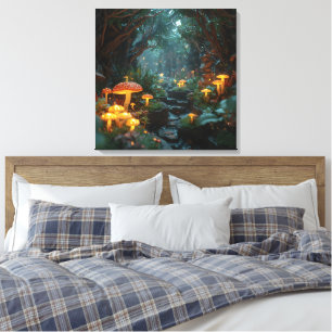 Mystical Fungi Poster – Fairy Tale Forest Decor