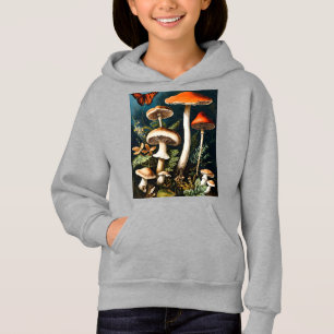 Mystical Garden: Vintage Mushroom & Butterfly Swea