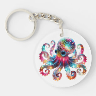Mystical Glowing Octopus Keychain