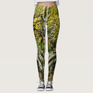 Mystical Gnarled Karelian Birch Tree Leggings