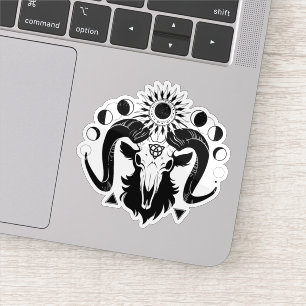 Mystical goat sticker