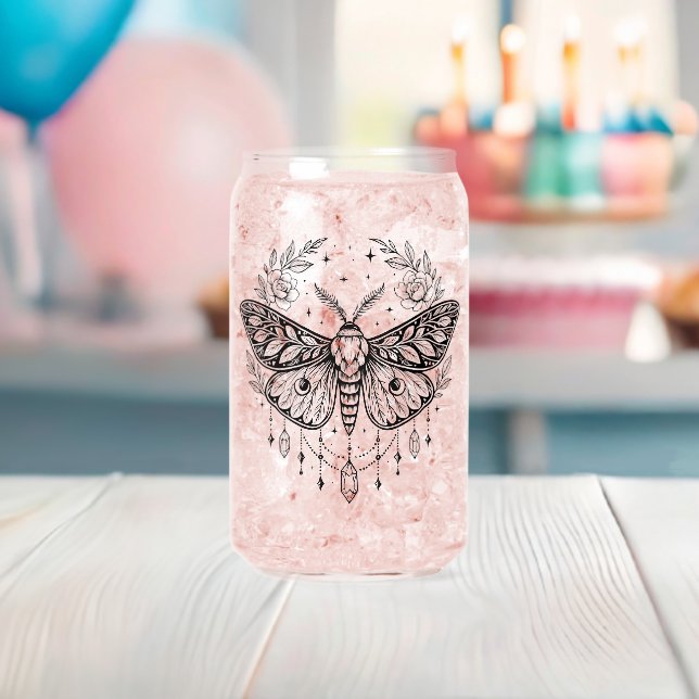Mystical Gothic Moth Botanical Celestial Line Art (Insitu (Baby Shower))