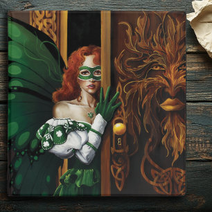 Mystical Green Celtic Fairy Secret Password Irish Binder