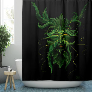 Mystical Greenman Forest Spirit Leaf Face Fantasy