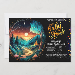 Mystical Grove Enchanted Adventure Baby Shower Invitation