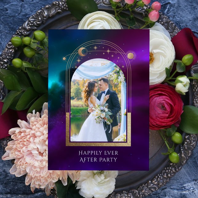 Mystical Happily Ever After Wedding Reception Invitation (Creator Uploaded)
