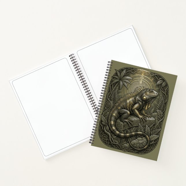 Mystical Iguana Notebook (Inside)