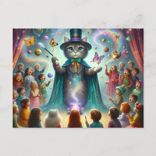 Mystical Kitty 1 Postcard (Front)