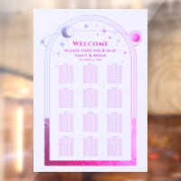 Mystical Lavender Pink Sun Moon Stars Wedding