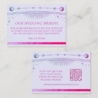 Mystical Lavender Wedding Website RSVP QR Code