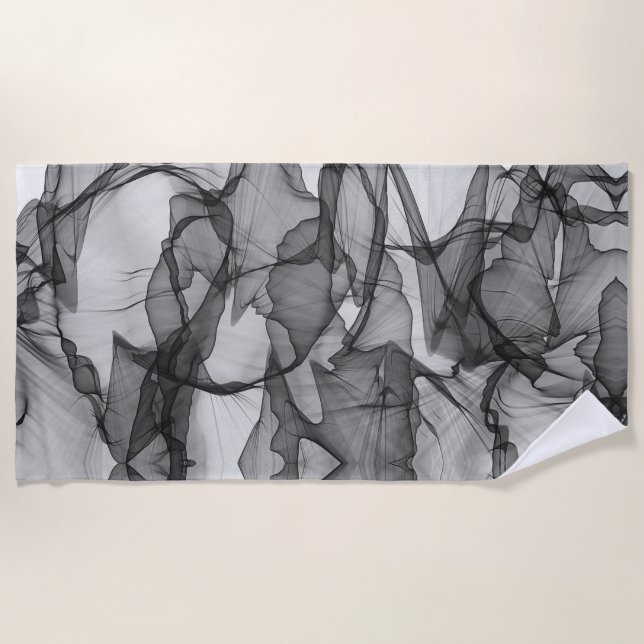 Mystical Layer of Chiffon Scarves Texture Design Beach Towel (Front)