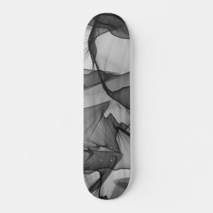 Mystical Layer of Chiffon Scarves Texture Design Skateboard